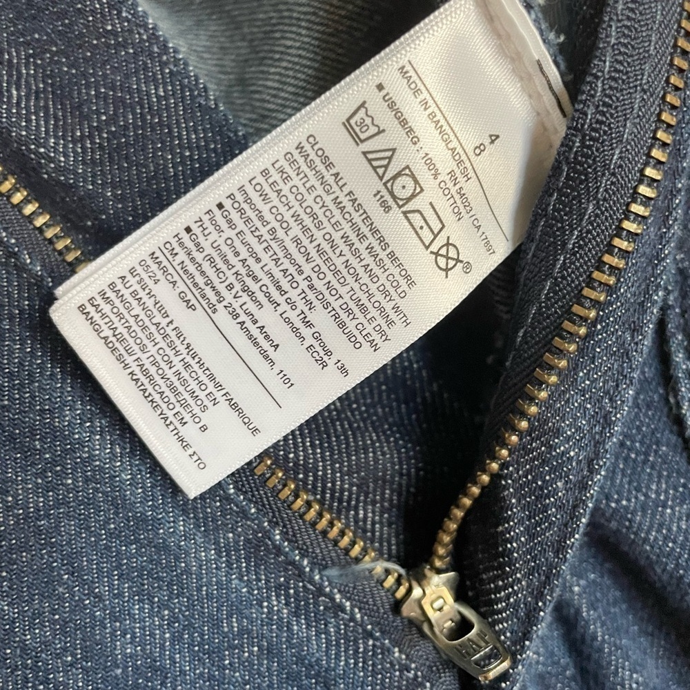 GAP denim jumpsuit women’s size 4 - Picture 5 of 6